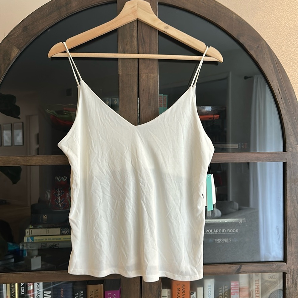 NWT Abound White Spaghetti Strap Tank Top